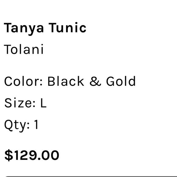 Tolani Tanya Tunic 100% Silk - Picture 8 of 8